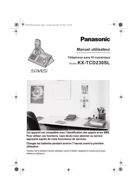 Mode d'emploi PANASONIC KX-TCD230SL