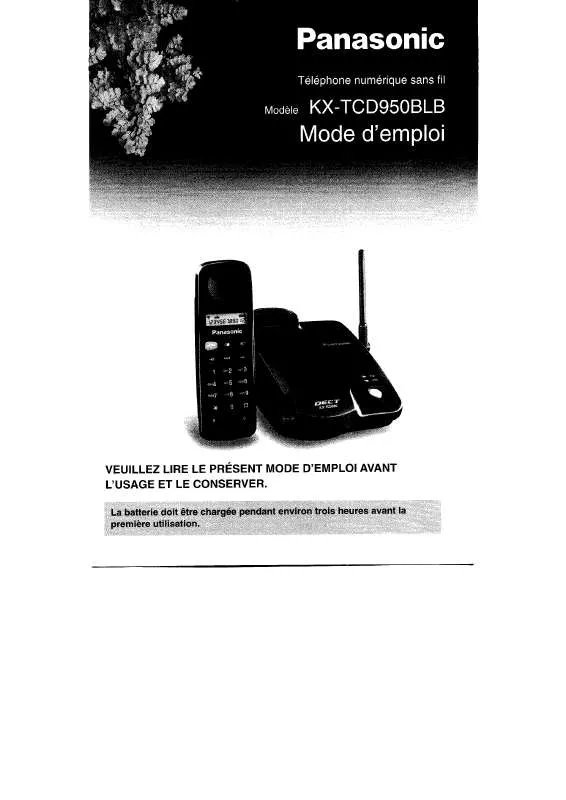 Mode d'emploi PANASONIC KX-TCD950