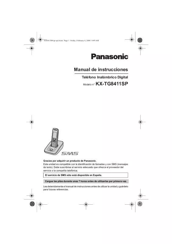 Mode d'emploi PANASONIC KXTG8411SP