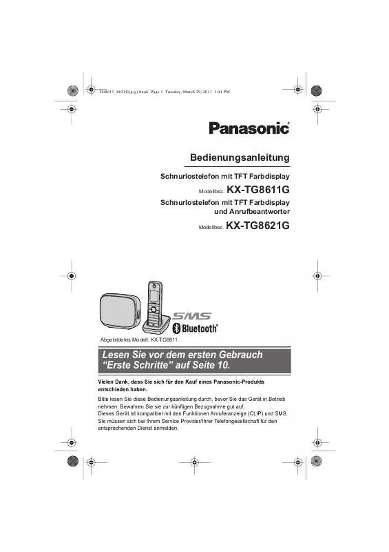 Mode d'emploi PANASONIC KXTG8621G