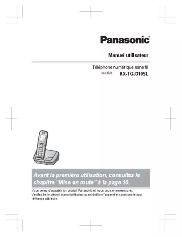 Mode d'emploi PANASONIC KX-TGJ310SL