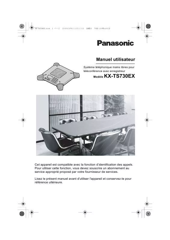 Mode d'emploi PANASONIC KX-TS730EX