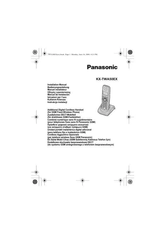 Mode d'emploi PANASONIC KX-TWA50EX