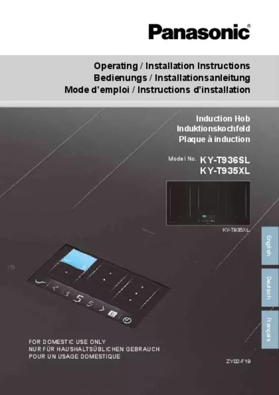 Mode d'emploi PANASONIC KYT936SLEPG