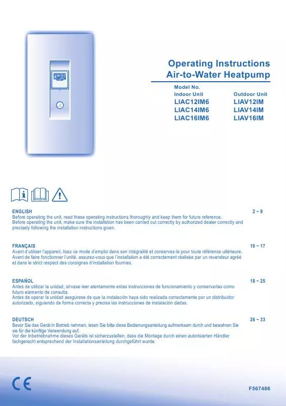 Mode d'emploi PANASONIC LIAV12IM