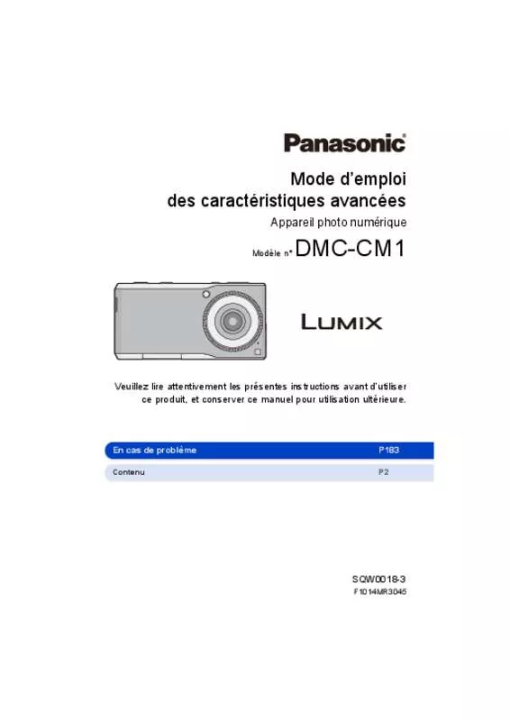 Mode d'emploi PANASONIC LUMIX DMC-CM1