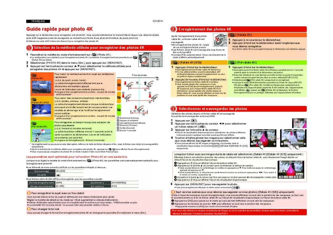 Mode d'emploi PANASONIC LUMIX G7