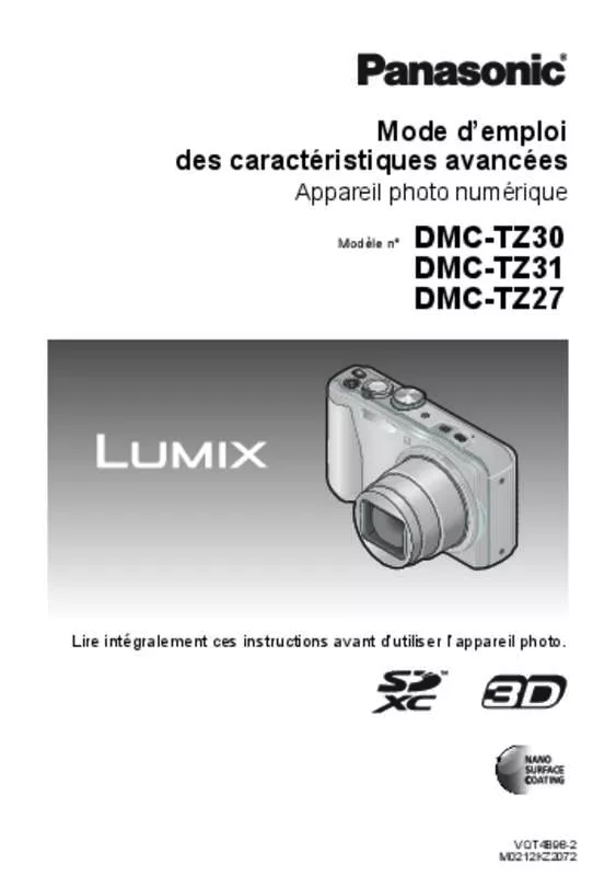 Mode d'emploi PANASONIC LUMIX TZ30