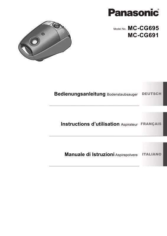 Mode d'emploi PANASONIC MC-CG383K