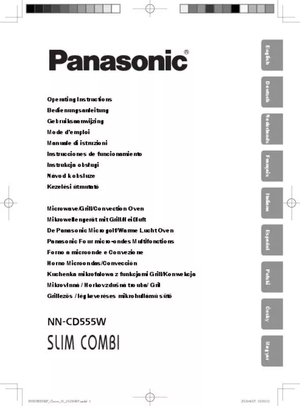 Mode d'emploi PANASONIC NN-CD555W