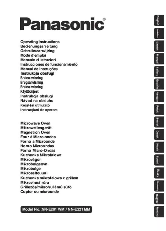 Mode d'emploi PANASONIC NN-E22JMMEPG