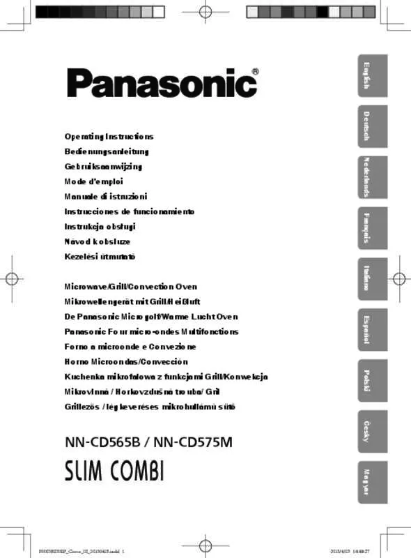 Mode d'emploi PANASONIC NN-CD575MEPG & NNCD575M