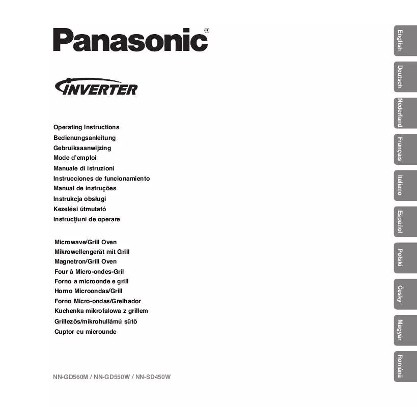 Mode d'emploi PANASONIC NN-GD550WEPG