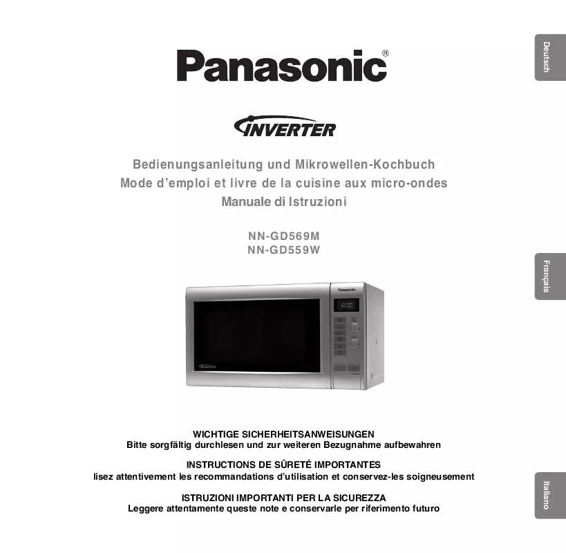 Mode d'emploi PANASONIC NN-GD559WSPG