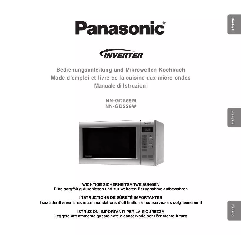 Mode d'emploi PANASONIC NN-GD559WWPG