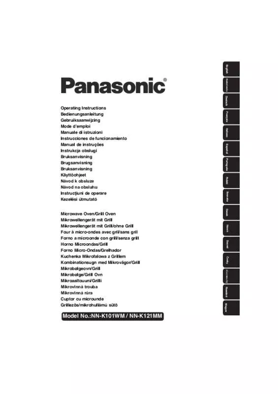 Mode d'emploi PANASONIC NN-K101WMEPG