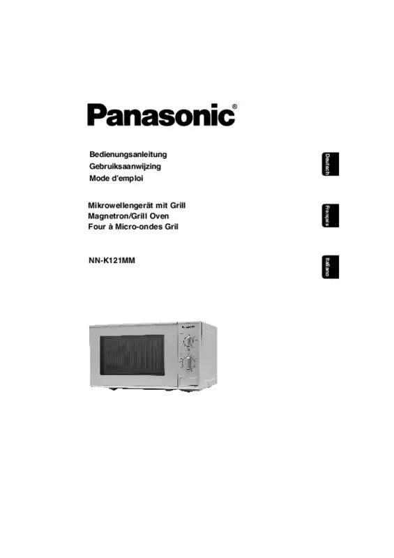 Mode d'emploi PANASONIC NN-K121MMWPG