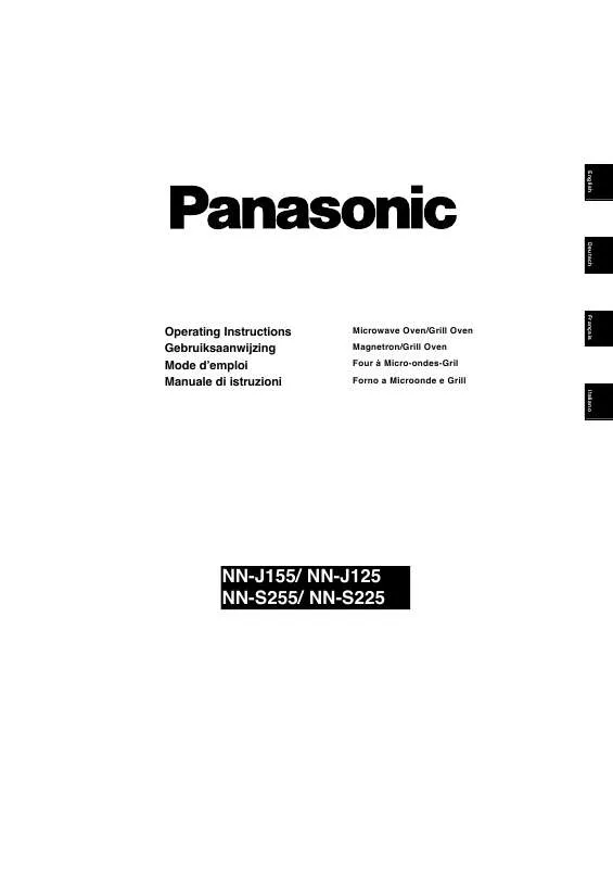 Mode d'emploi PANASONIC NN-S225MBWPG