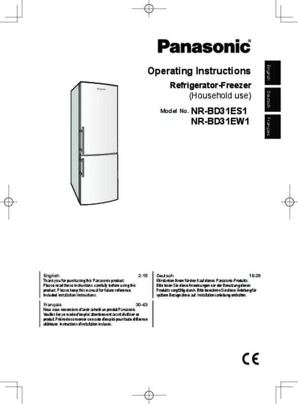 Mode d'emploi PANASONIC NRBD31ES1