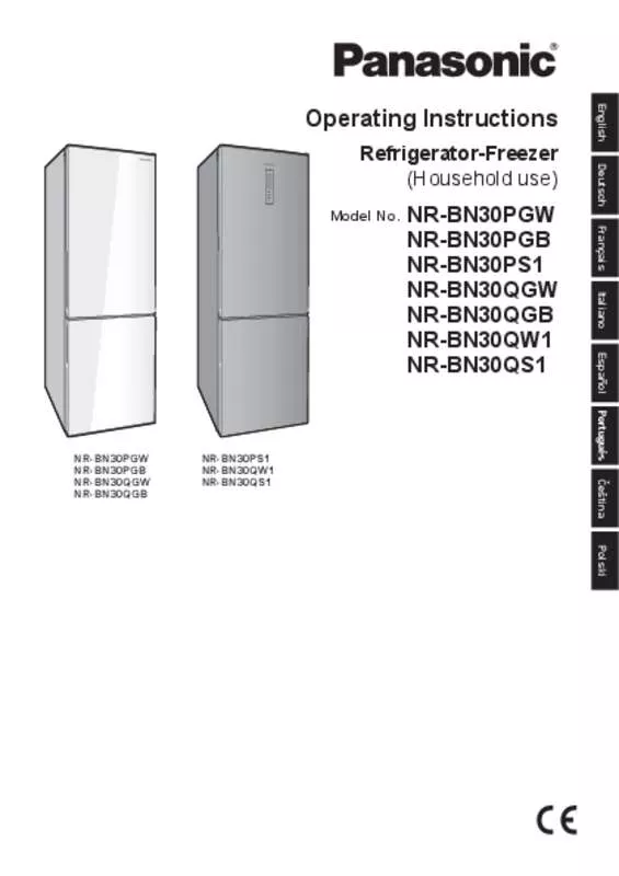 Mode d'emploi PANASONIC NR-BN30QW1-E & NRBN30