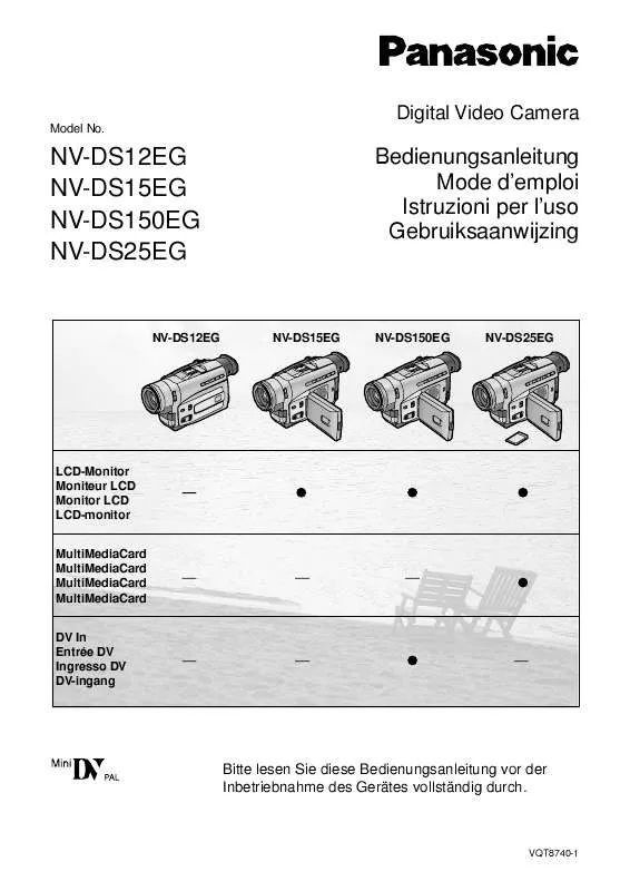 Mode d'emploi PANASONIC NV-DS25EG