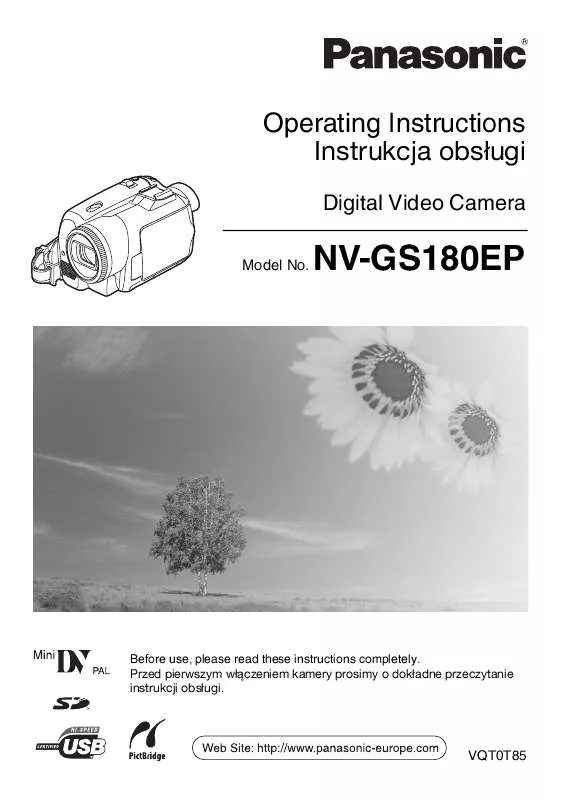 Mode d'emploi PANASONIC NVGS180EP