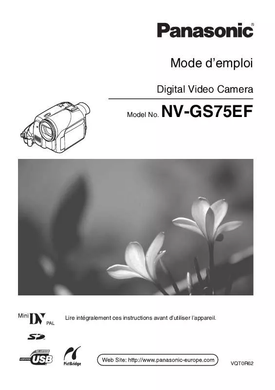 Mode d'emploi PANASONIC NV-GS75EF