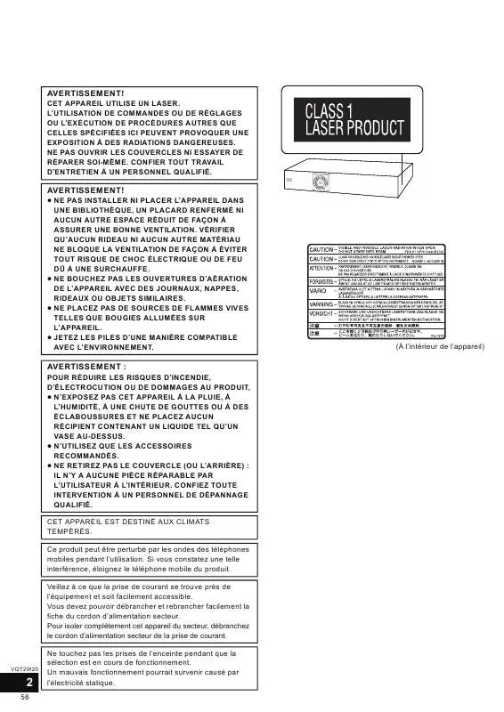 Mode d'emploi PANASONIC SC-BTT350