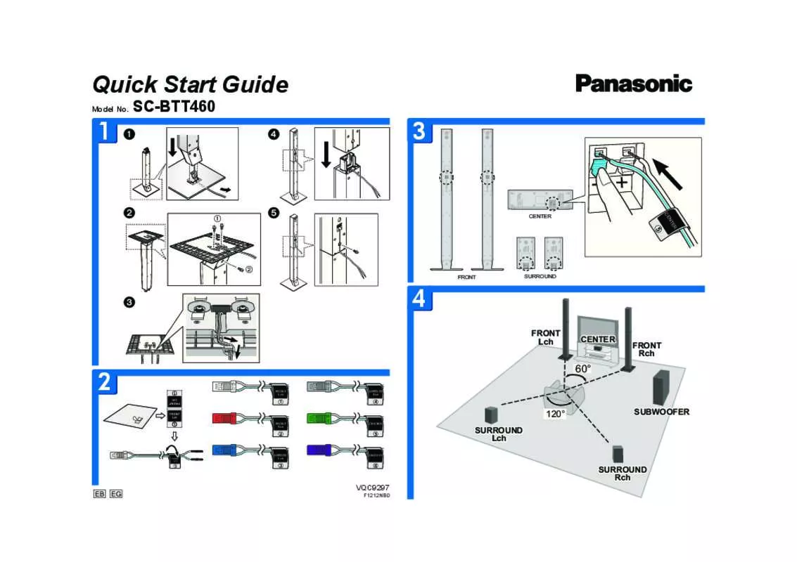 Mode d'emploi PANASONIC SC-BTT460EB