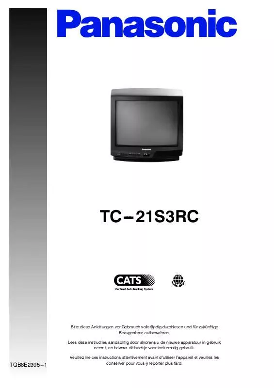 Mode d'emploi PANASONIC TC-21S3RC