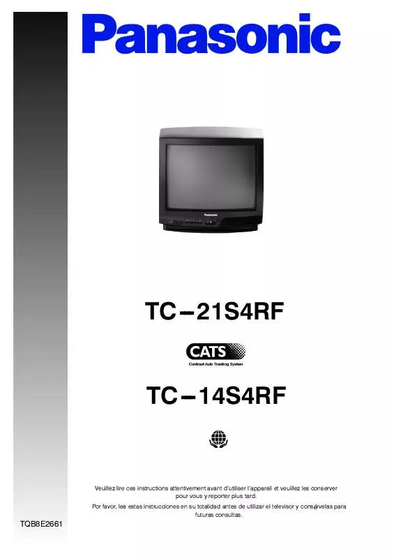 Mode d'emploi PANASONIC TC-21S4RF