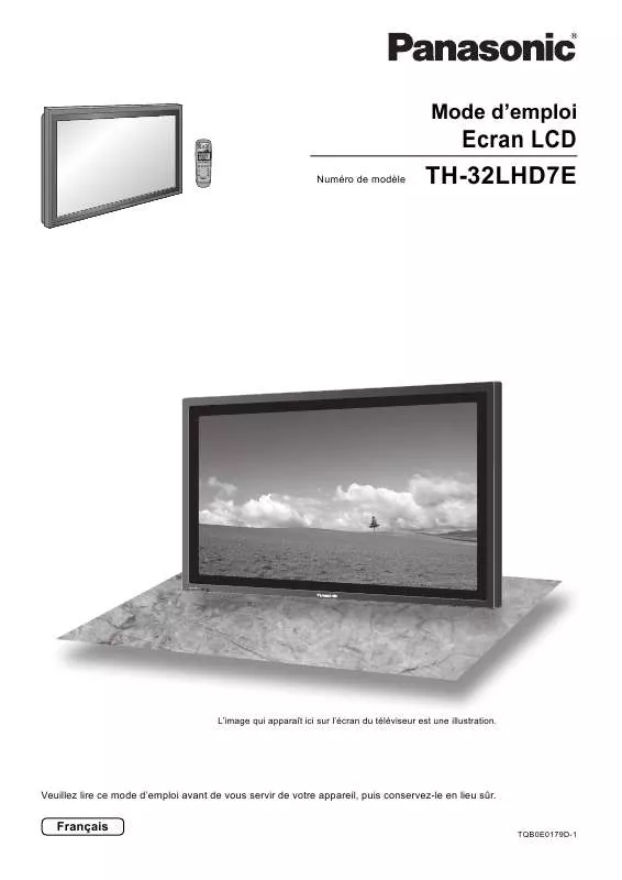 Mode d'emploi PANASONIC TH-32LHD7ES