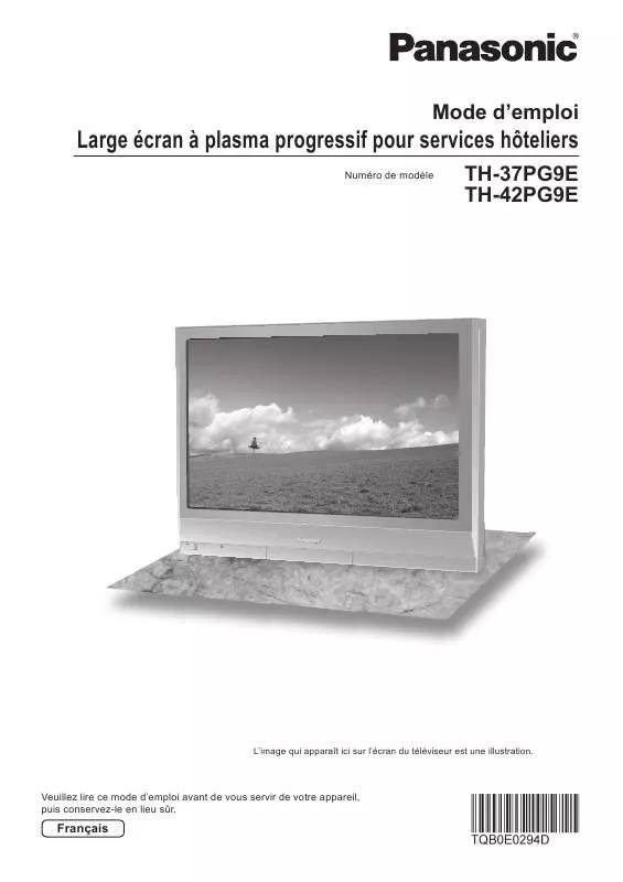 Mode d'emploi PANASONIC TH-37PG9E