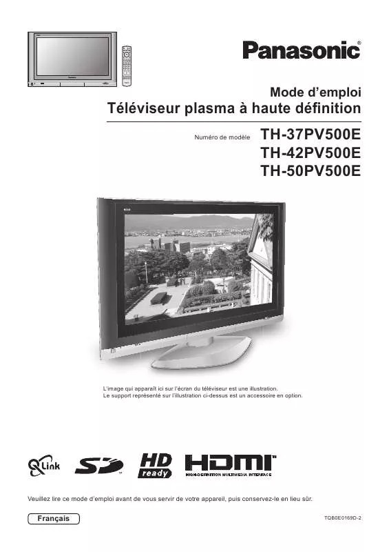 Mode d'emploi PANASONIC TH-37PV500E