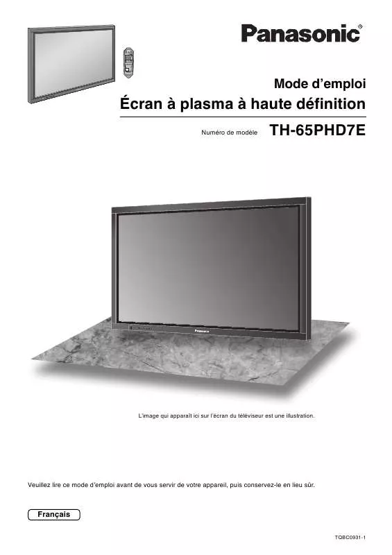 Mode d'emploi PANASONIC TH-65PHD7E