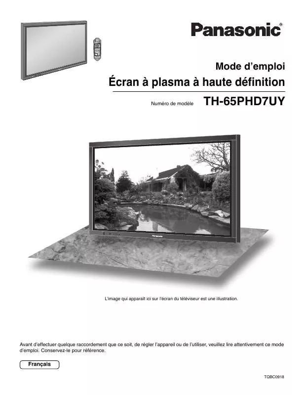 Mode d'emploi PANASONIC TH-65PHD7UY