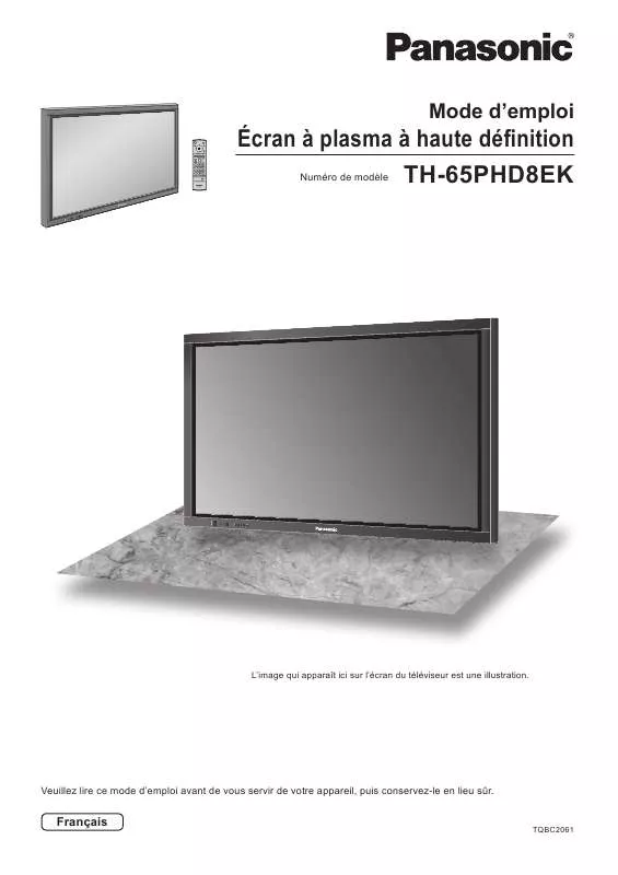 Mode d'emploi PANASONIC TH-65PHD8EK