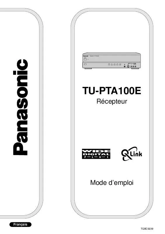 Mode d'emploi PANASONIC TU-PTA100ES