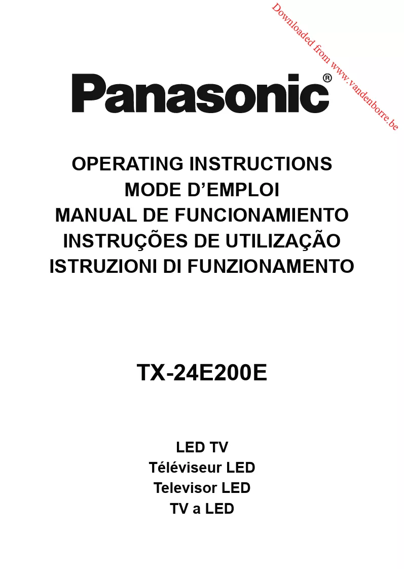 Mode d'emploi PANASONIC TX-24E200E