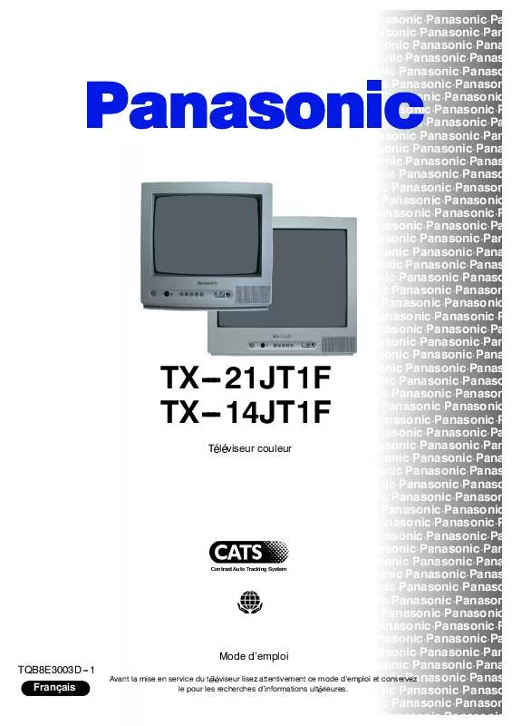 Mode d'emploi PANASONIC TX-14JT1F