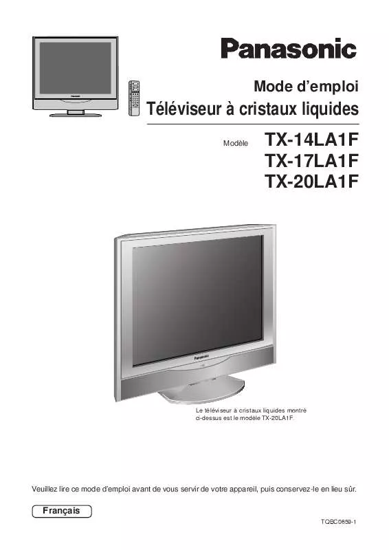 Mode d'emploi PANASONIC TX-14LA1F