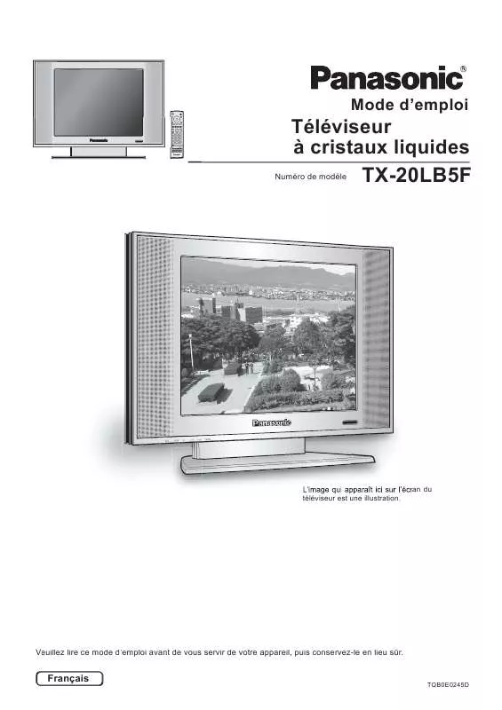 Mode d'emploi PANASONIC TX-20LB5F