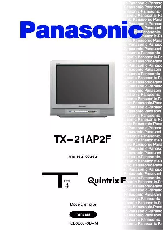 Mode d'emploi PANASONIC TX-21AP2F