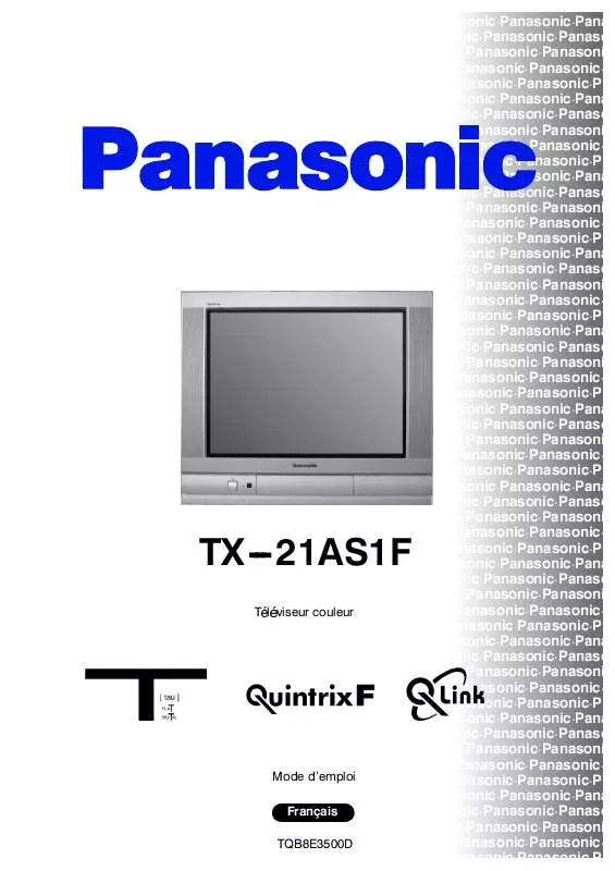 Mode d'emploi PANASONIC TX-21AS1F