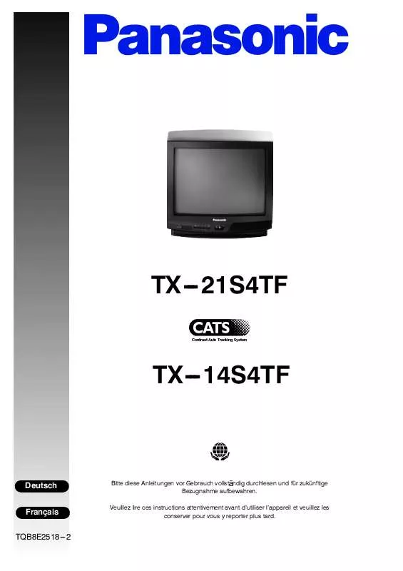 Mode d'emploi PANASONIC TX-21S4TF