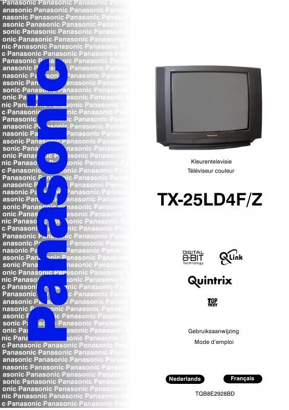 Mode d'emploi PANASONIC TX-25LD4FZ