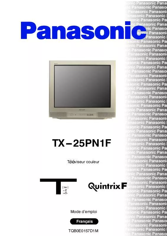 Mode d'emploi PANASONIC TX-25PN1F