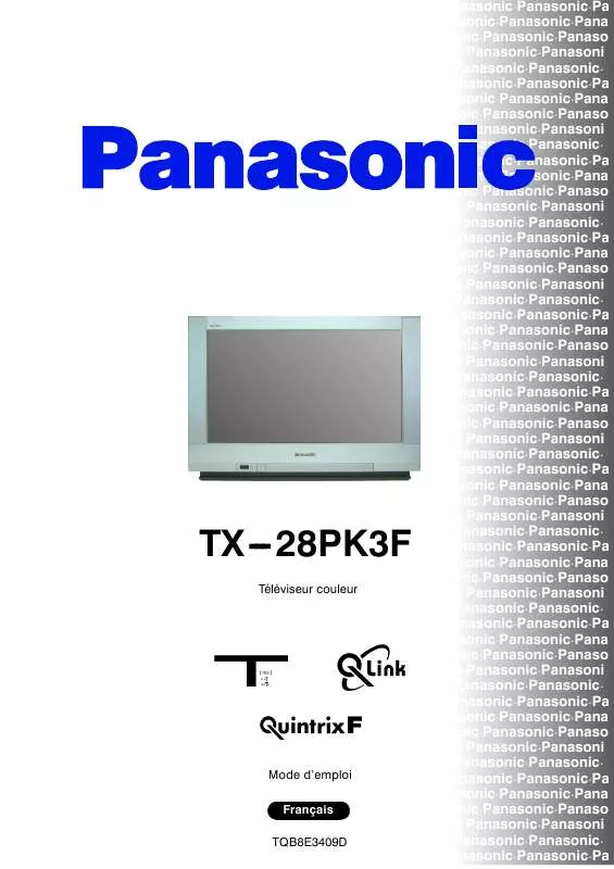 Mode d'emploi PANASONIC TX-28PK3F