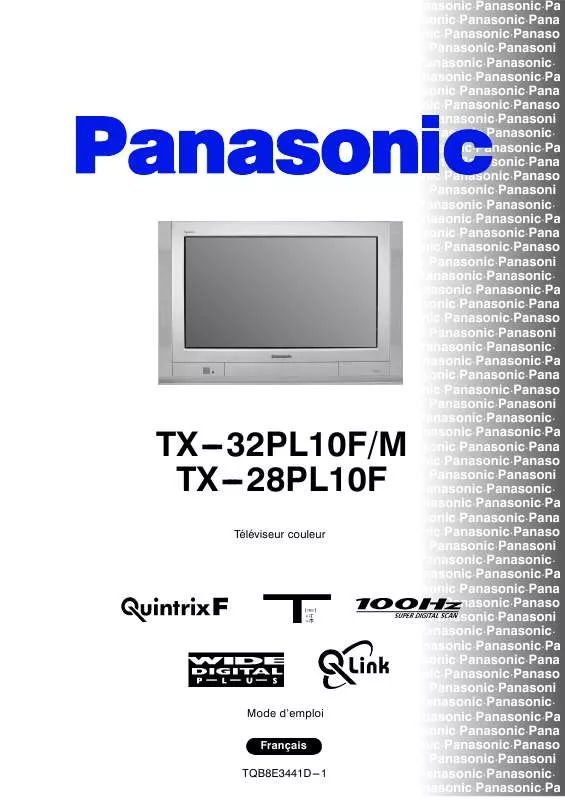 Mode d'emploi PANASONIC TX-28PL10F