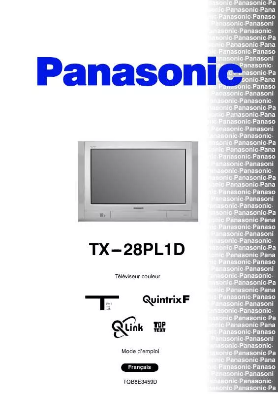 Mode d'emploi PANASONIC TX-28PL1D